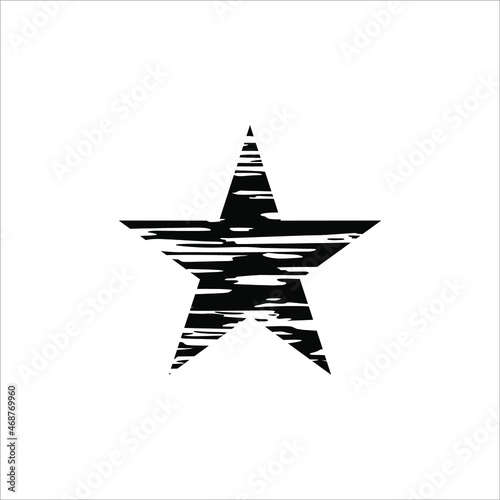 Abstract Star-Shaped for Icon, Symbol, Pictogram, Logo or Design Element. Vector Illustration