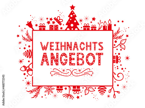 Weihnachtsangebot - BAnner für Werbung und Marketing zur Weihnachtszeit