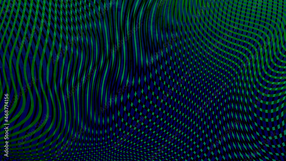 Fototapeta premium Dark glitch abstract art, distorted mesh background.