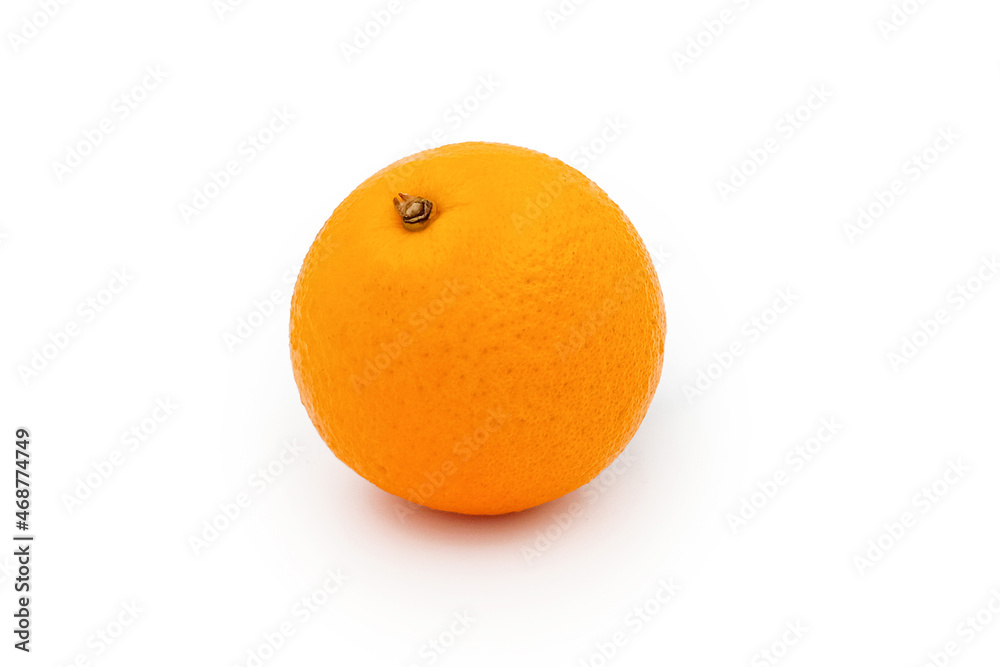 Closeup of an orange isolated on white background Closeup of an orange isolated on white background
