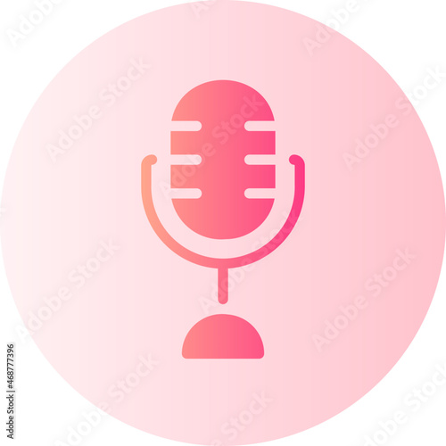 mic gradient icon