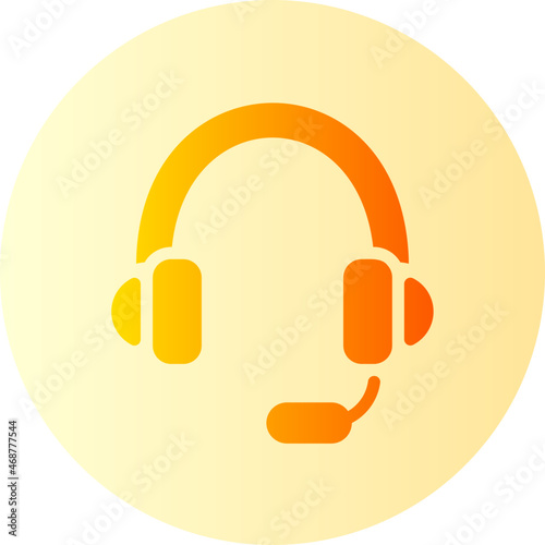 headphones gradient icon