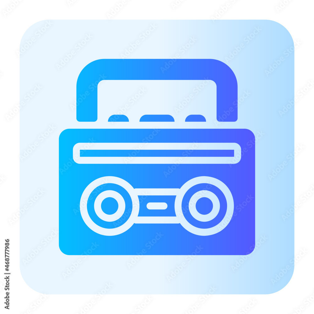 radio gradient icon radio gradient icon