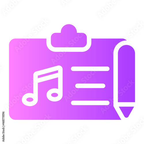 songwriter gradient icon