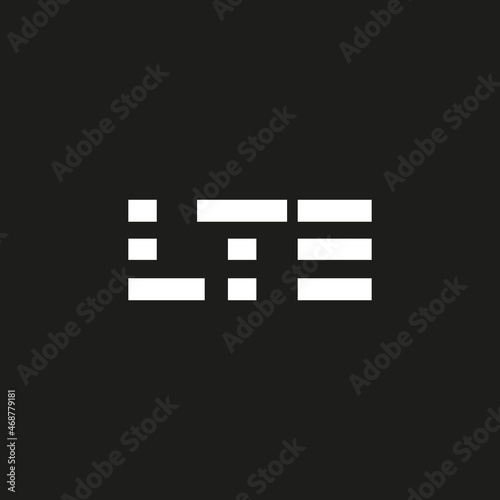 4g lte icon design template vector isolated illustration
