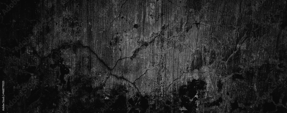 dark black texture background of wall concrete