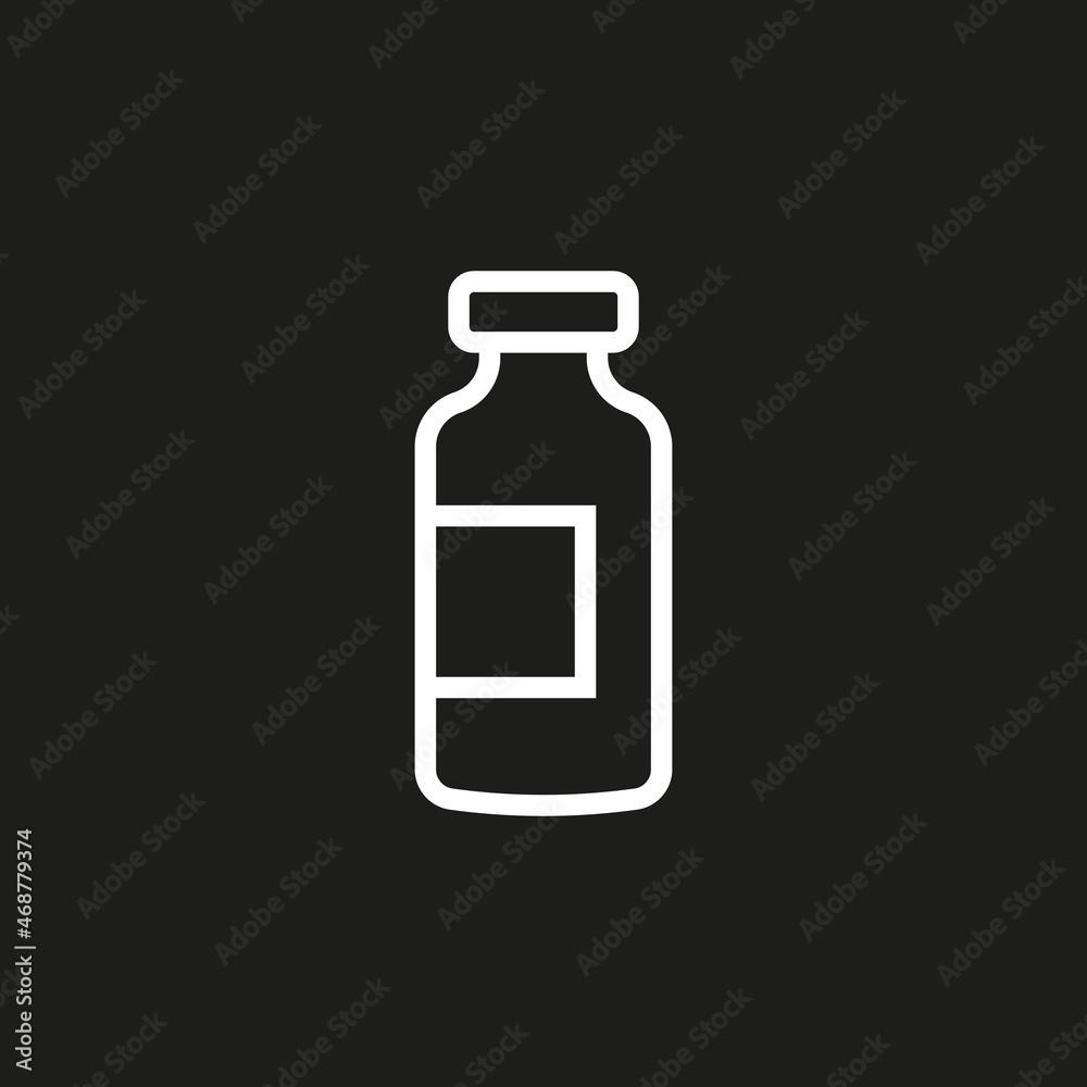 vaccine icon isolated on blank background. vector illustration