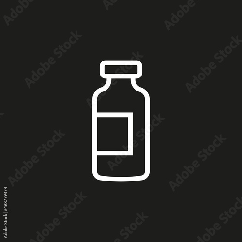 vaccine icon isolated on blank background. vector illustration