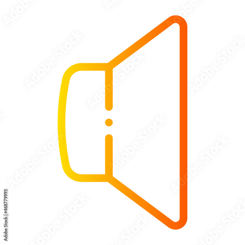 loud speaker gradient icon