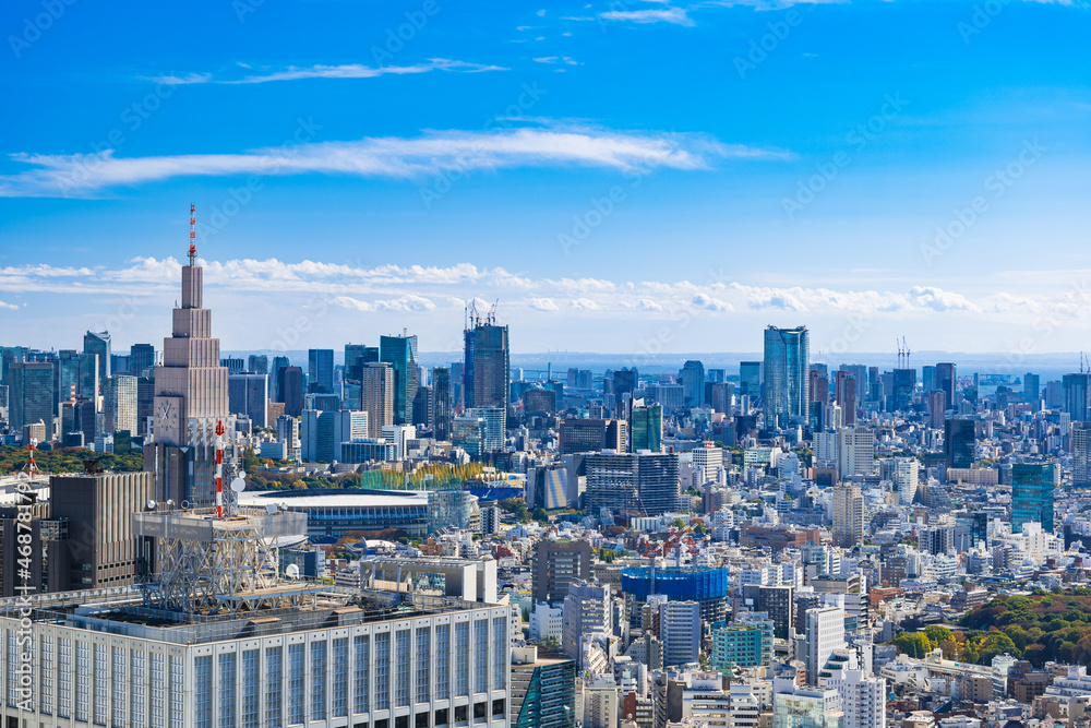 東京都庁から眺める都心部