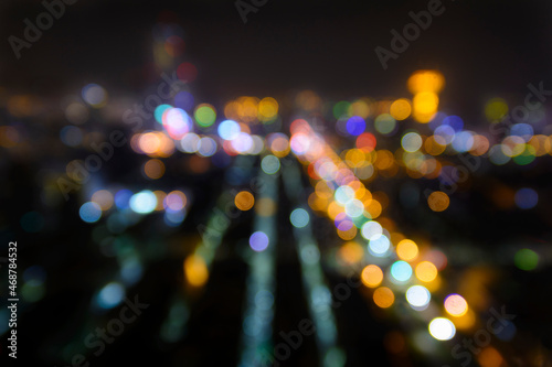 Bokeh of cityscape at night © Gael Fontaine