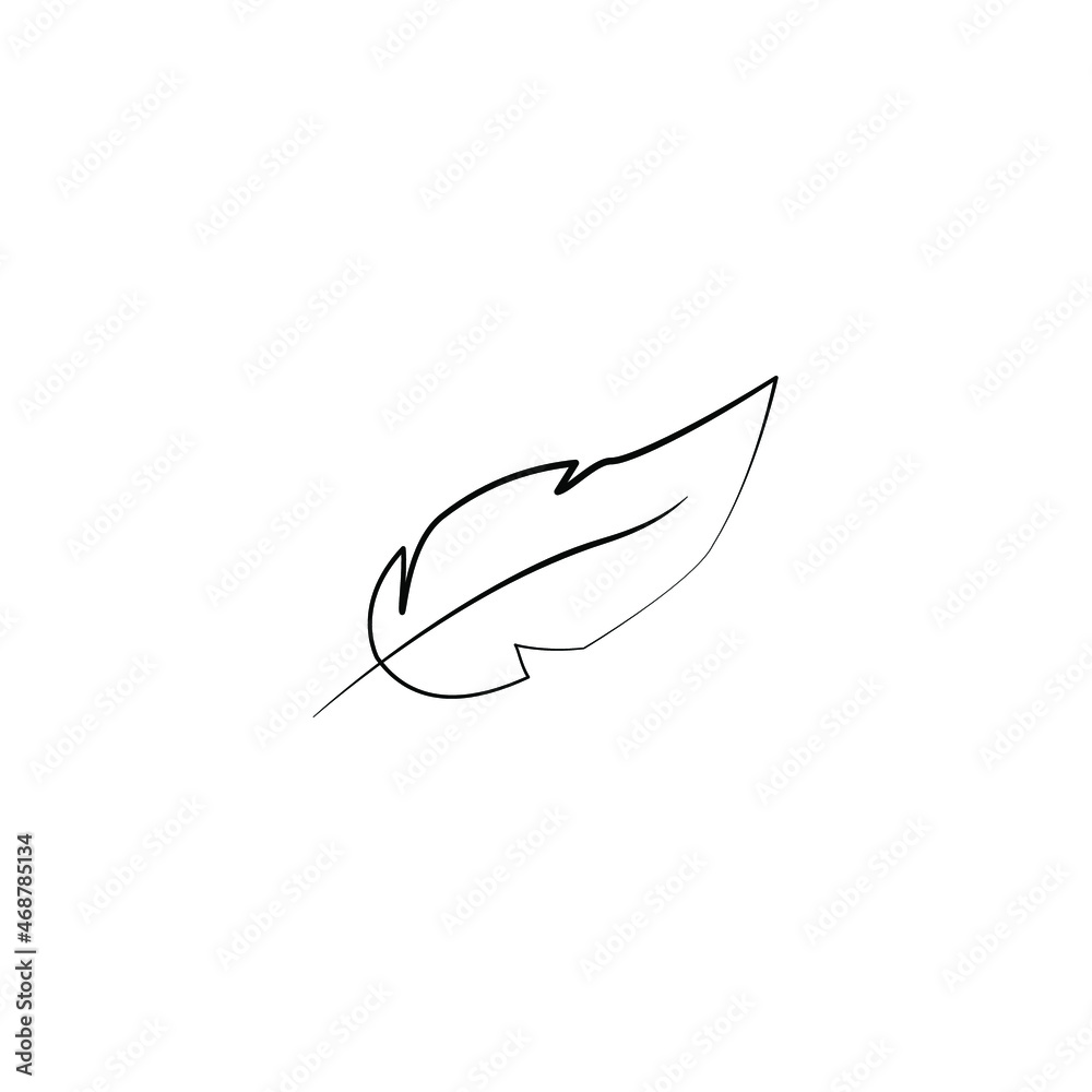 Obraz premium feather icons set. feather pack symbol vector elements for infographic web