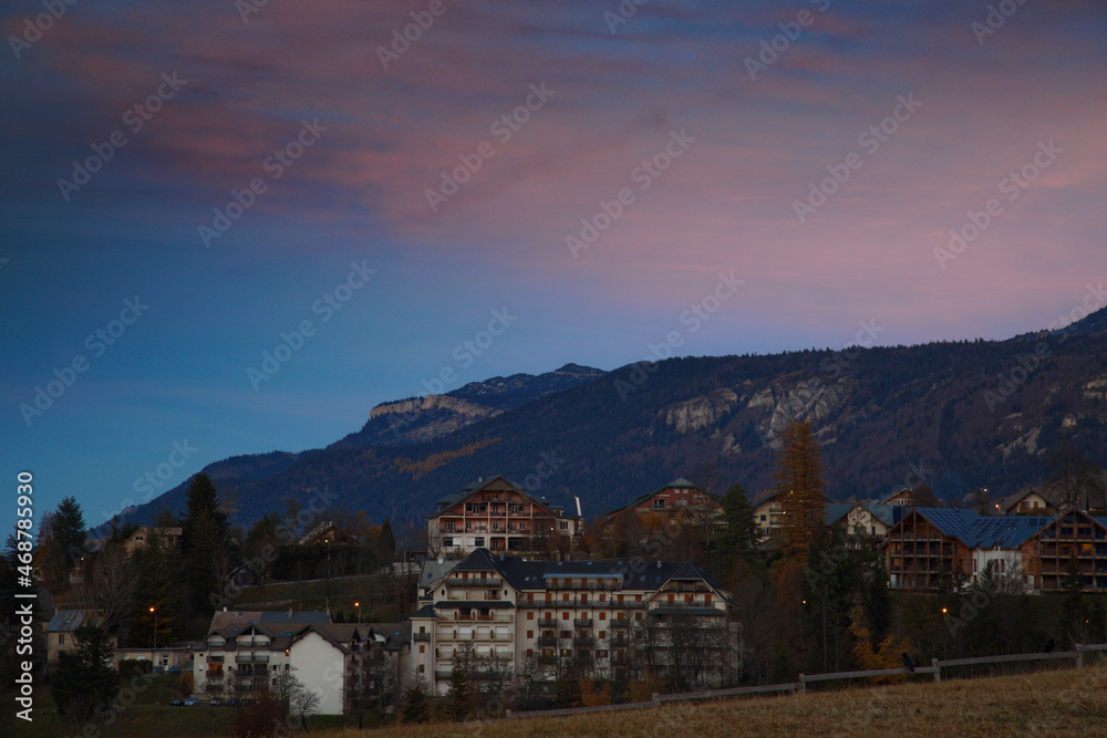 Les hauteurs de Villard De Lans, massif du Vercors dans les Alpes au dessus de Grenoble