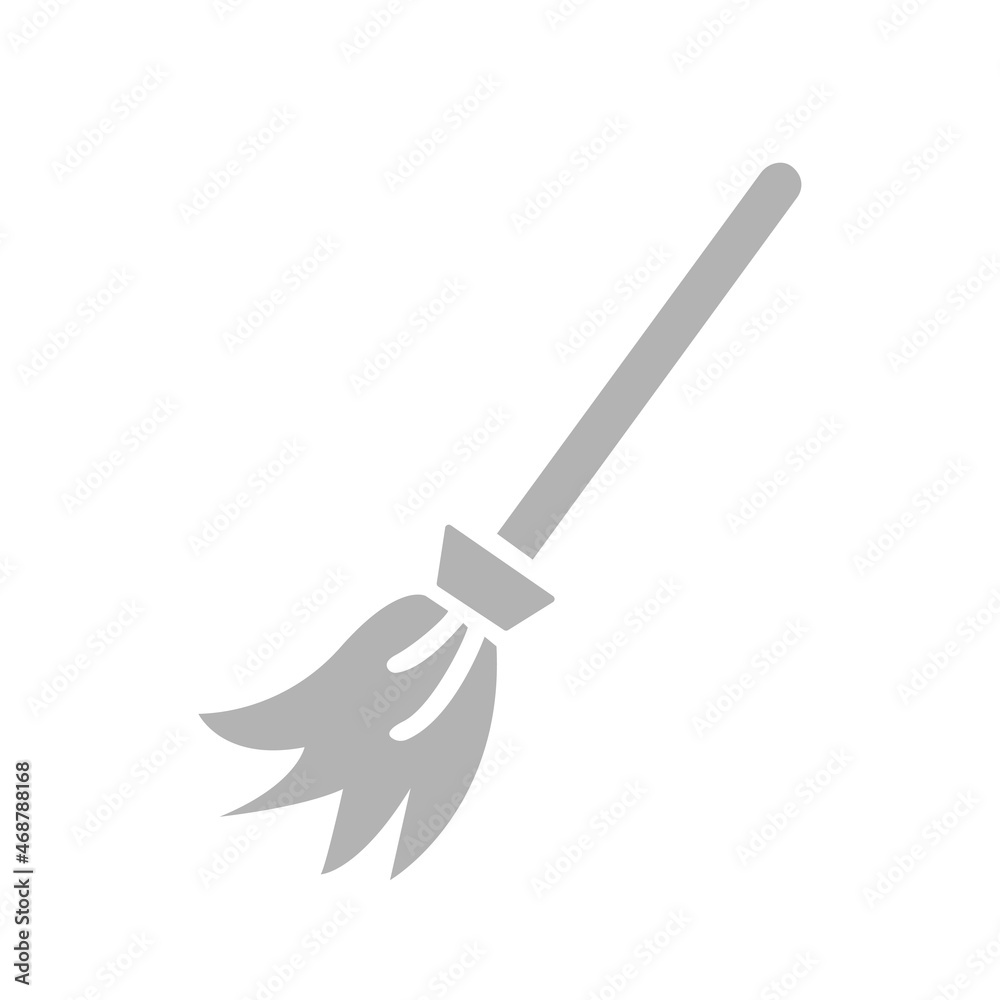 broom icon, on a white background, vector illustration broom icon, on a white background, vector illustration