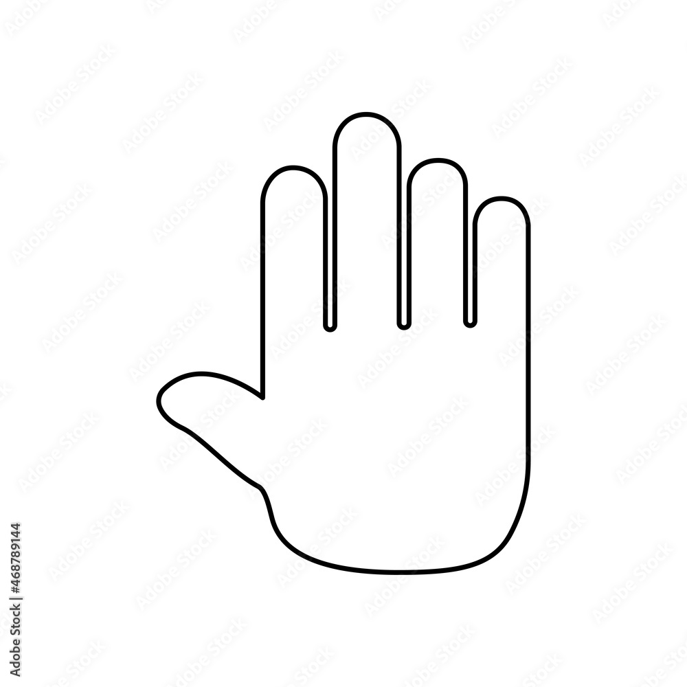 palm icon on a white background, vector illustration palm icon on a white background, vector illustration