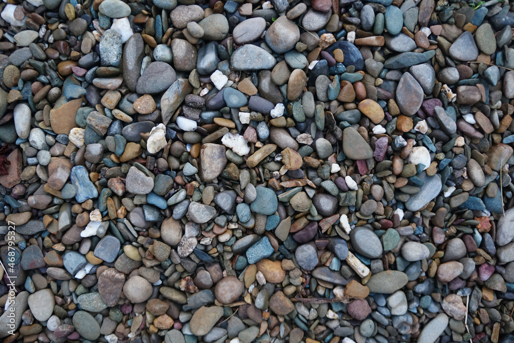 Naklejka premium mix color of gravel texture or background