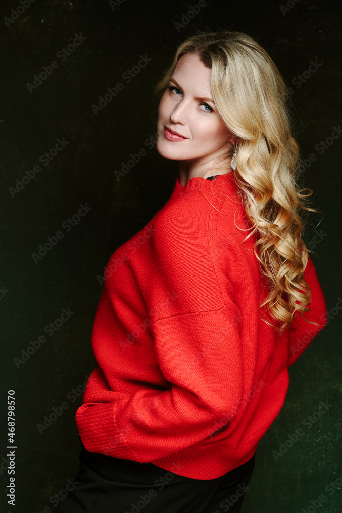 portrait of a cool glamorous and stylish blonde woman on a stylish old background portrait of a cool glamorous and stylish blonde woman on a stylish old background