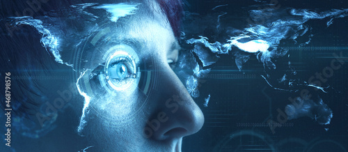 Cuadro en lienzo Technologie Künstliche Intelligenz
