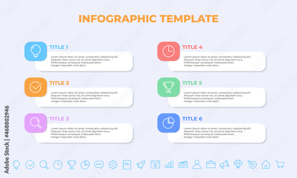 Naklejka premium business infographics presentation slides template