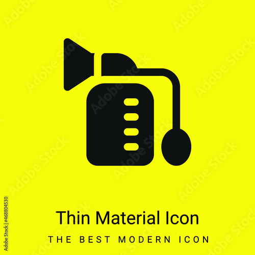 Breast Pump minimal bright yellow material icon