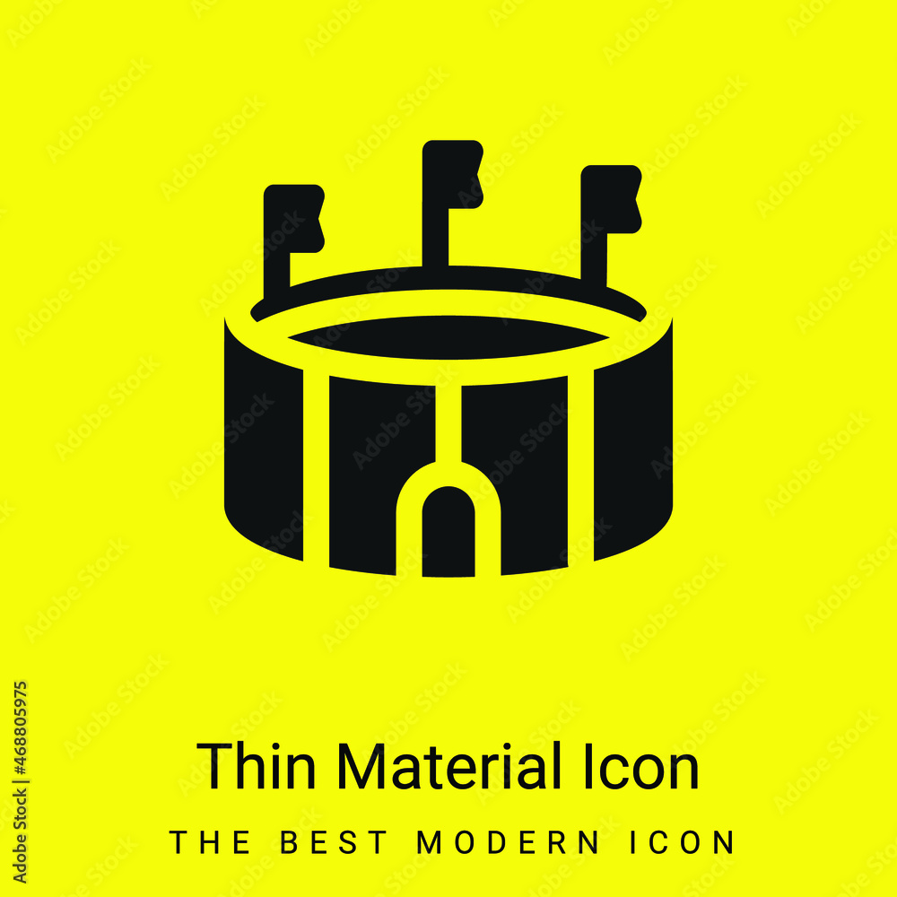 Arena minimal bright yellow material icon Arena minimal bright yellow material icon
