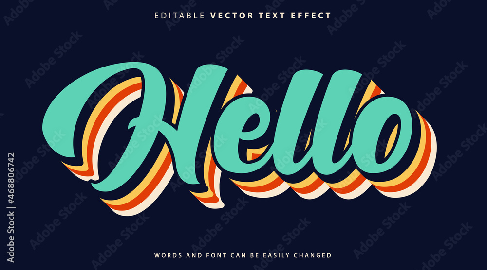 Fully Editable Text Effect Style Fully Editable Text Effect Style
