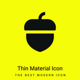 Acorn minimal bright yellow material icon
