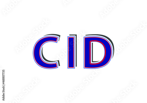 CID letter logo and icon design template