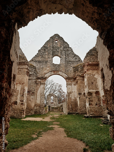 Katarinka - Church and Monastery of St. Catherine ruins in Dechtice, Slovakia photo