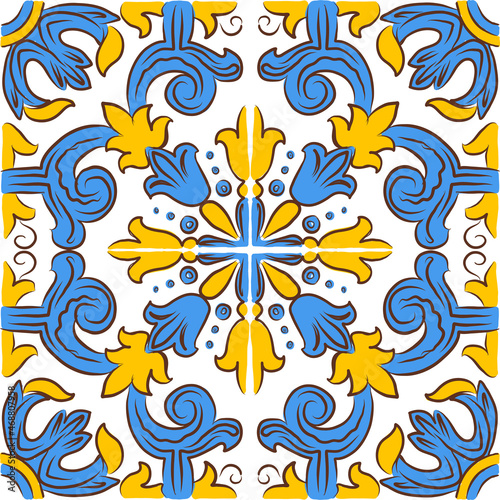 Floral portuguese azulejos