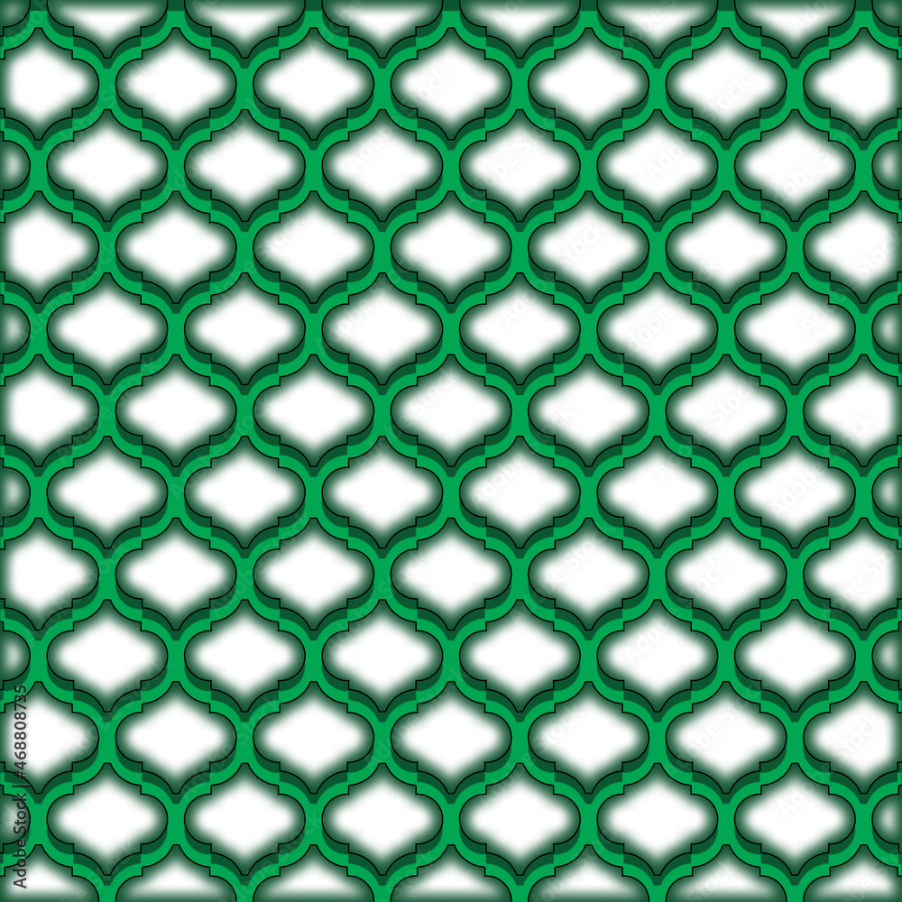 abstract geometric green pattern