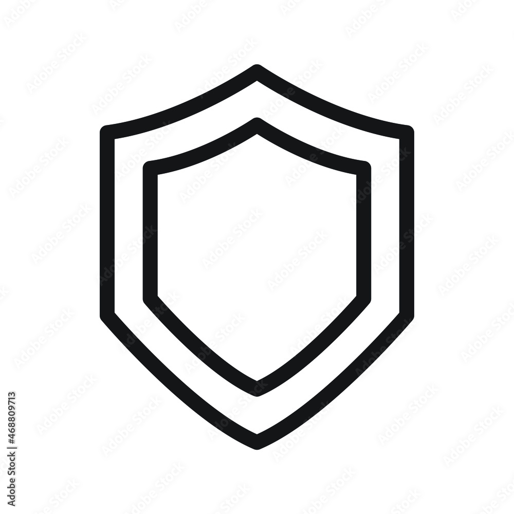 Shield Security Icon vector Line for web, presentation, logo, Icon Symbol Shield Security Icon vector Line for web, presentation, logo, Icon Symbol