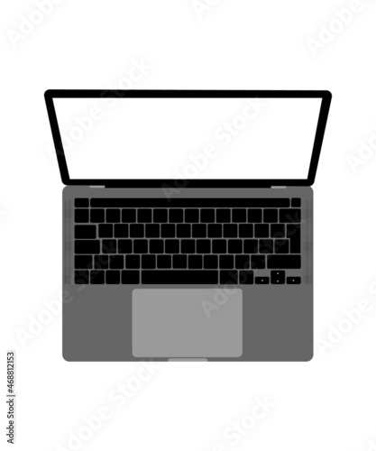 laptop computer isolated on white