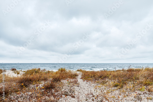 sand dunes and clouds