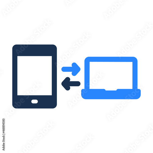 Data Transfer Isolated Vector icon which can easily modify or edit