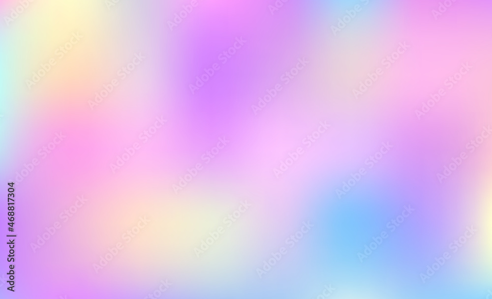 Rainbow holographic background with texture. Vector image.