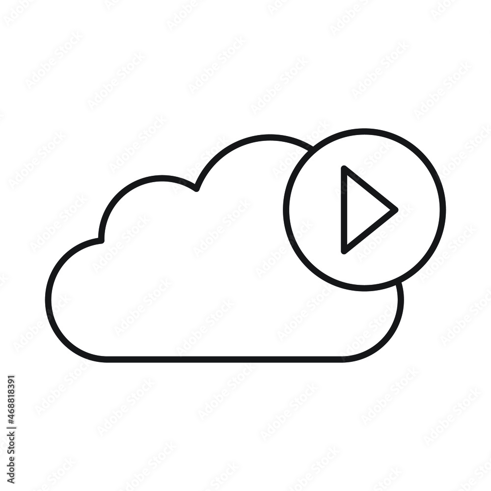 Cloud play button Isolated Vector icon which can easily modify or edit
Cloud play button Isolated Vector icon which can easily modify or edit