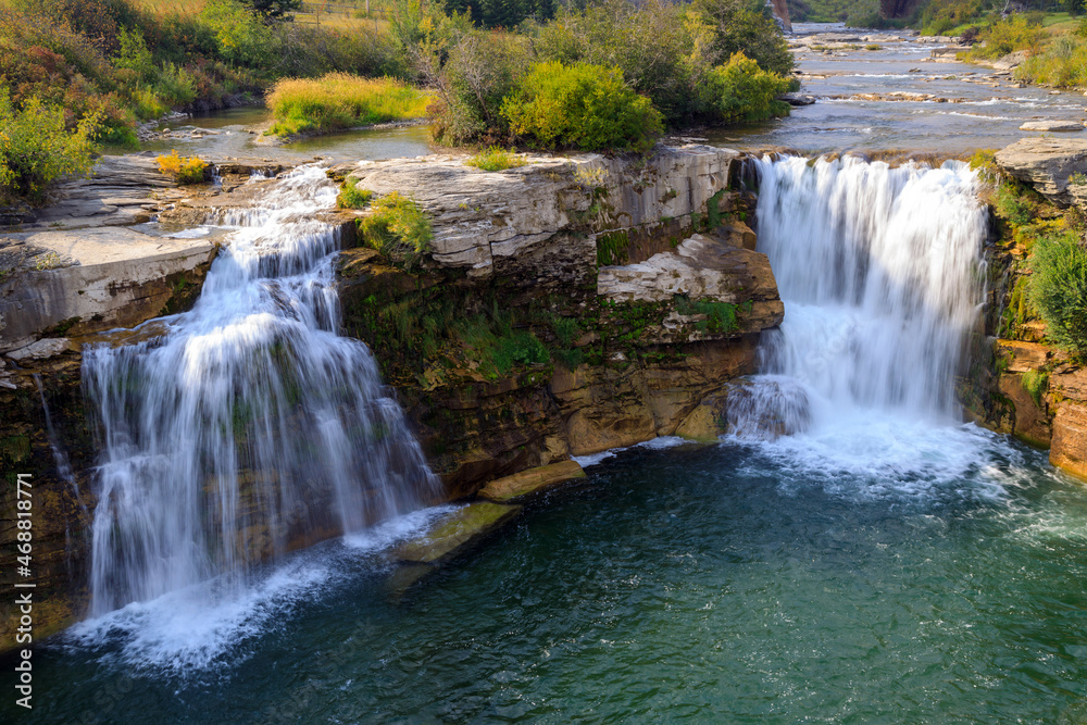 Obraz premium Lundbreck Falls Crowsnest River Alberta