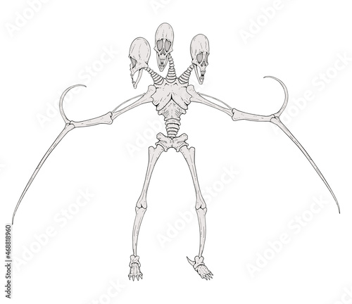 Horror creature illustration