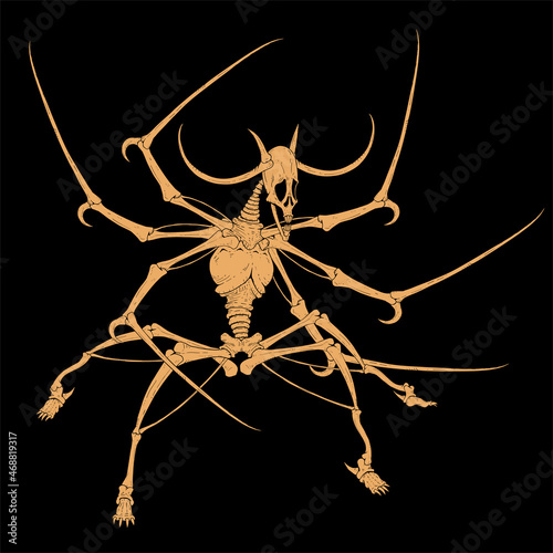 Horror creature illustration