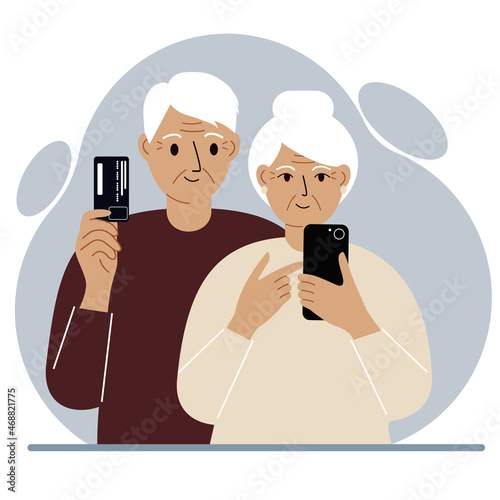 Older people use the Internet. Progressive grandparents use mobile to order, pay, or shop online with a credit card.