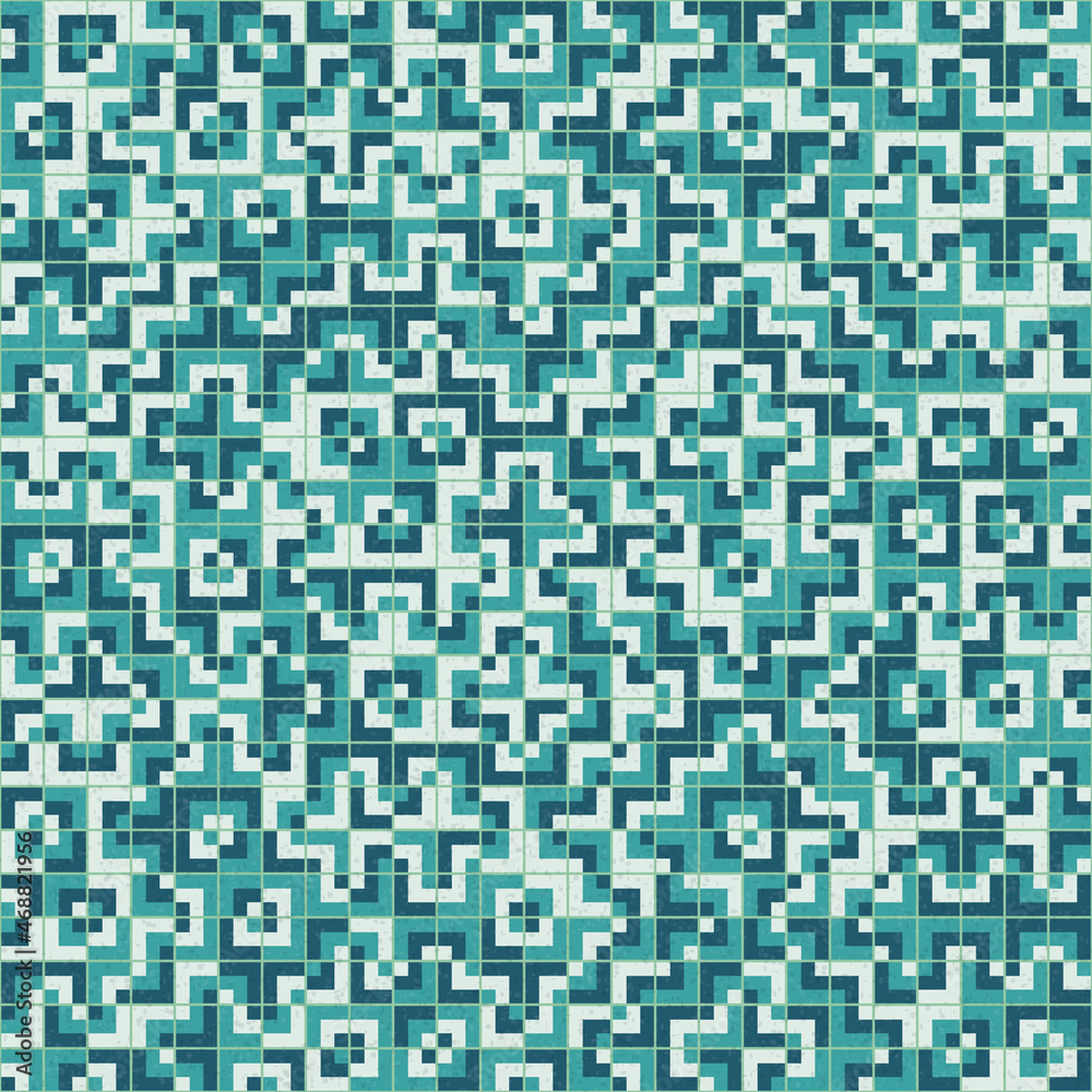 Abstract Geometric Pattern generative computational art illustration