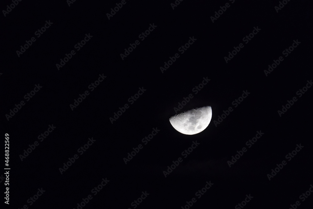 moon in the night with a different shape moon in the night with a different shape