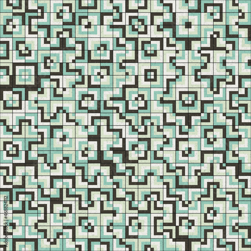 Abstract Geometric Pattern generative computational art illustration