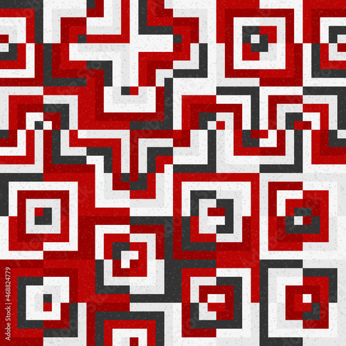 Abstract Geometric Pattern generative computational art illustration