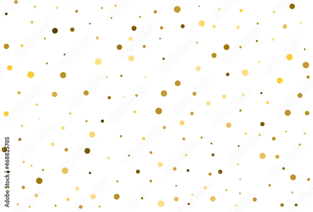 Christmas classic polka dot confetti. Gold round confetti. Christmas classic polka dot confetti. Gold round confetti.