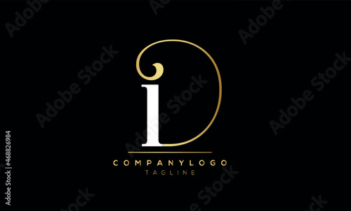 Abstract Letter Vector Logo Design Template ID DI i D