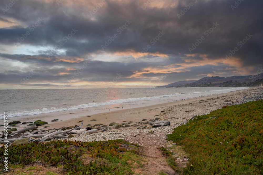Beach and Sunset Santa Barbara California Beach and Sunset Santa Barbara California