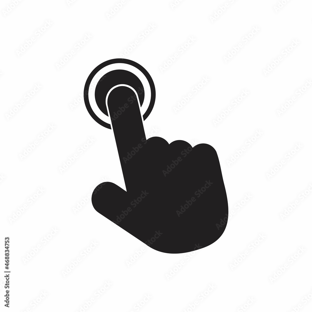 Hand click icon Hand click icon