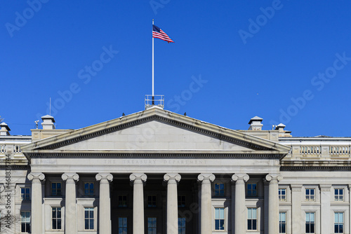 The Treasury Department in winter time - Washington D.C. United States